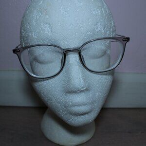 Ottoto Grey Crystal Clear Acetate Eyeglasses Frames, Square, Oversized